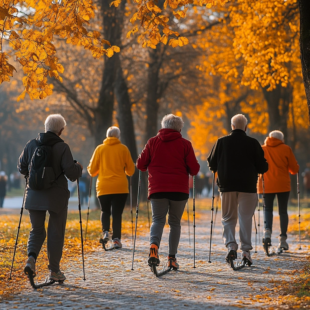 Скандинавська ходьба для людей поважного віку